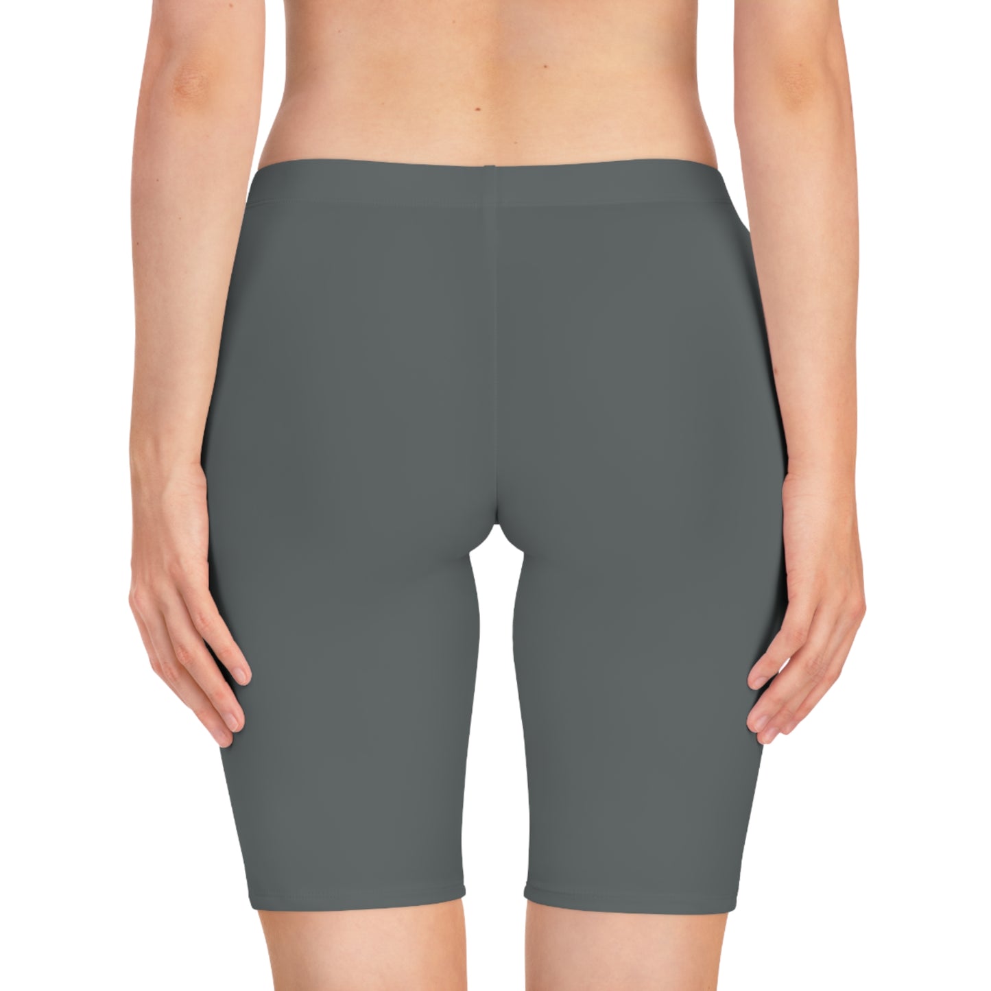Biker style gym shorts