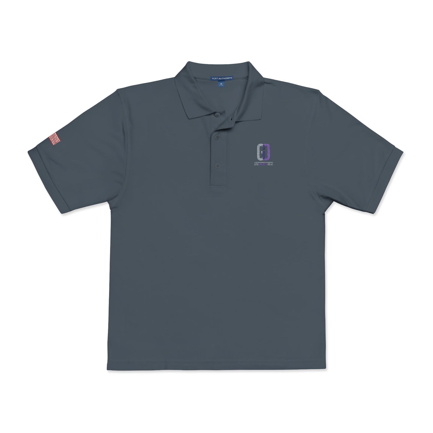 Embroidered 'D' Crest Polo Shirt — Classic Logo Work Polo