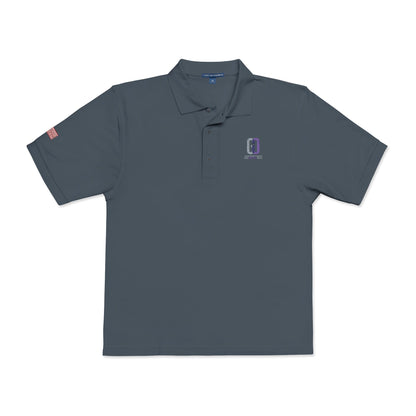 Embroidered 'D' Crest Polo Shirt — Classic Logo Work Polo