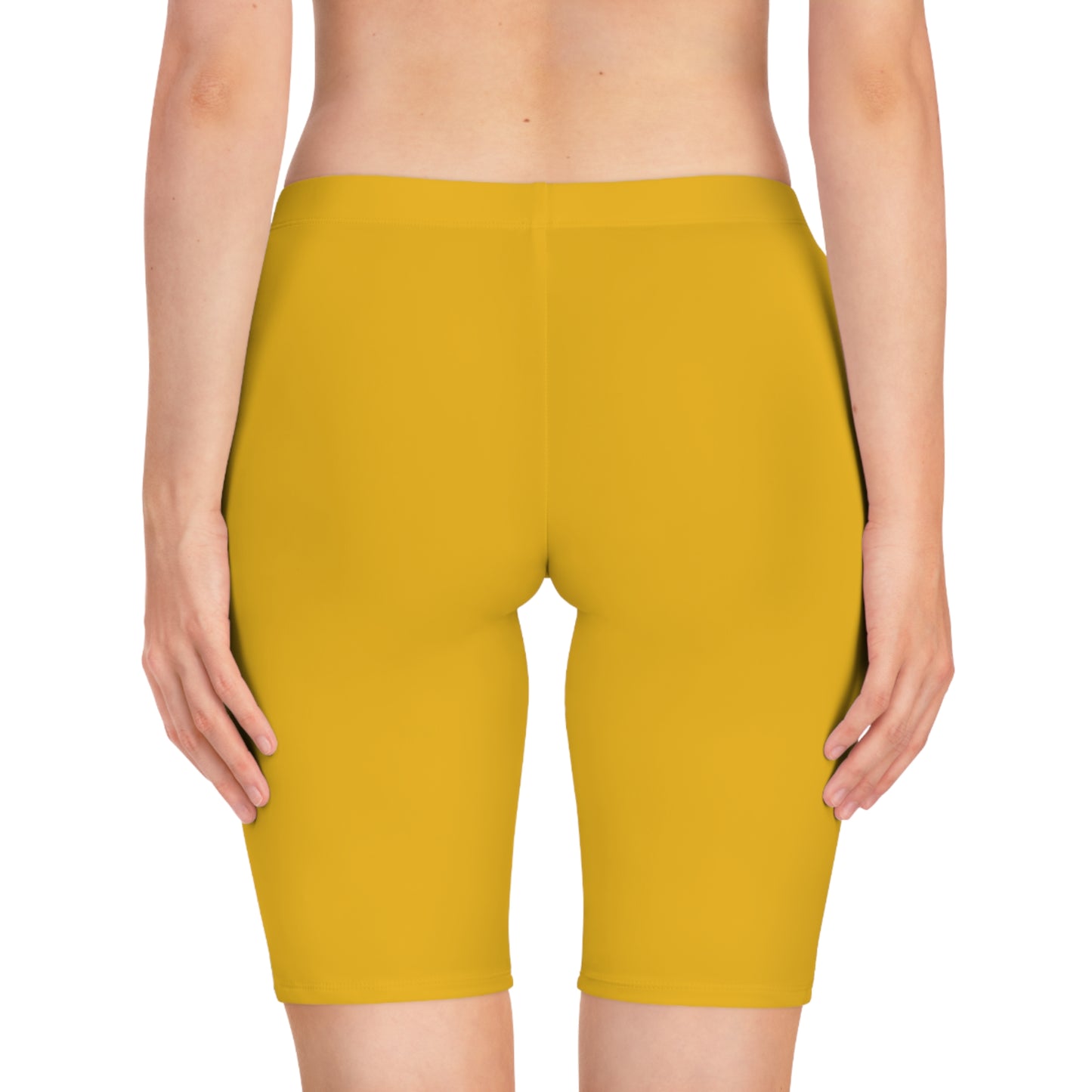 Biker style gym shorts