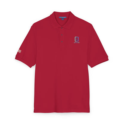 Embroidered 'D' Crest Polo Shirt — Classic Logo Work Polo