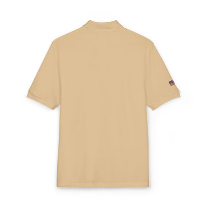 Embroidered 'D' Crest Polo Shirt — Classic Logo Work Polo