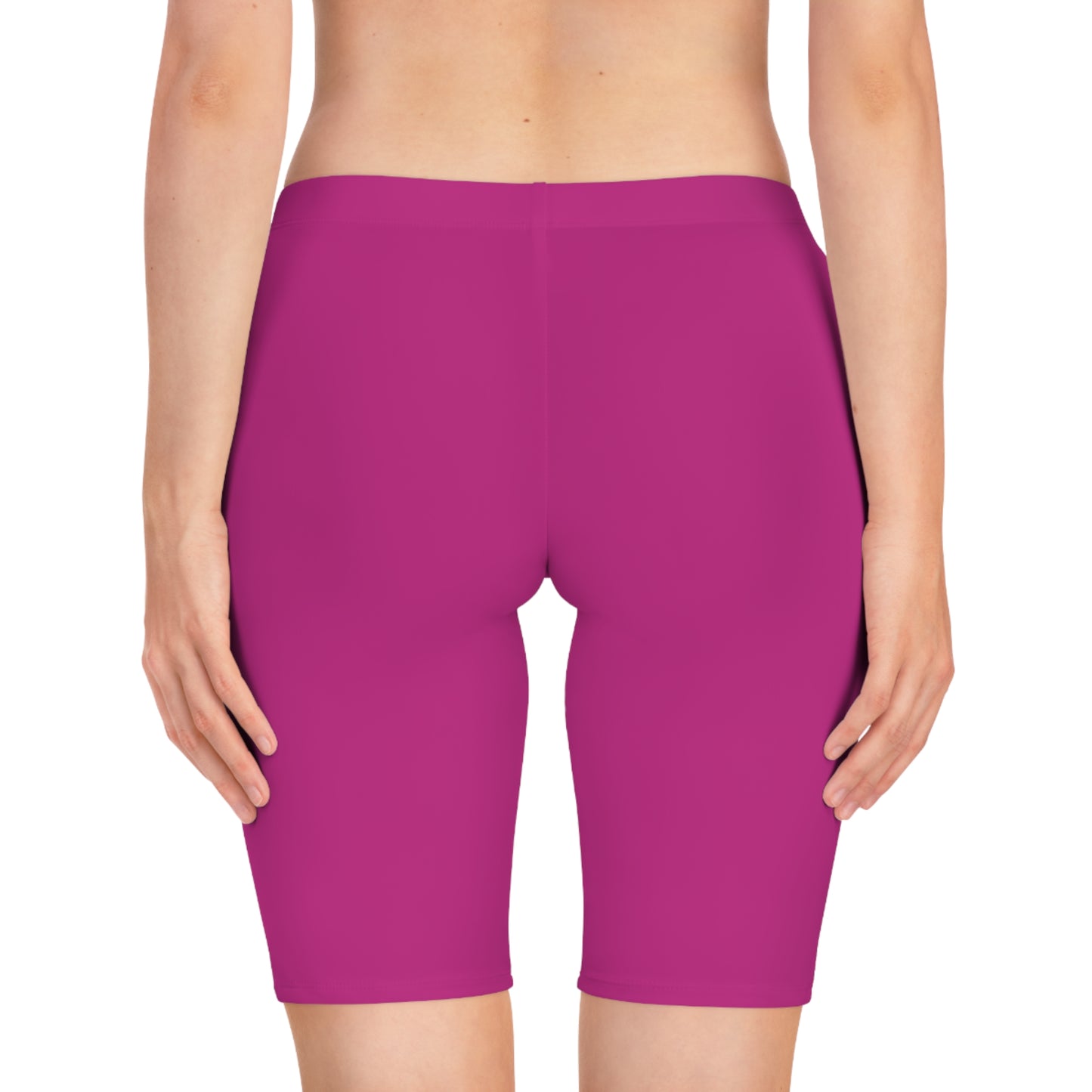 Biker style gym shorts
