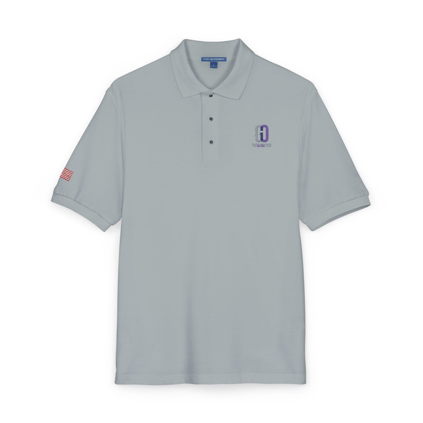 Embroidered 'D' Crest Polo Shirt — Classic Logo Work Polo