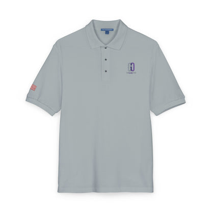 Embroidered 'D' Crest Polo Shirt — Classic Logo Work Polo