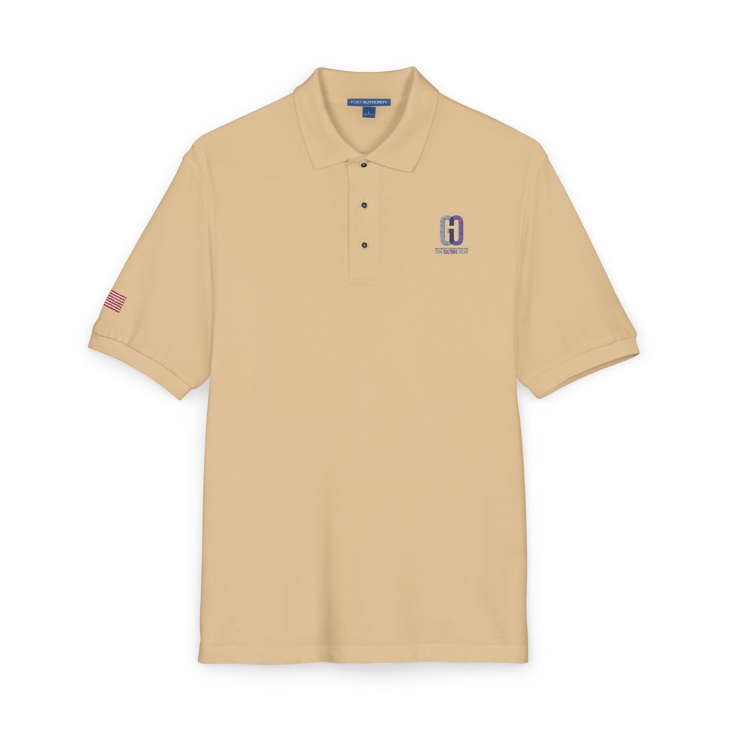 Embroidered 'D' Crest Polo Shirt — Classic Logo Work Polo
