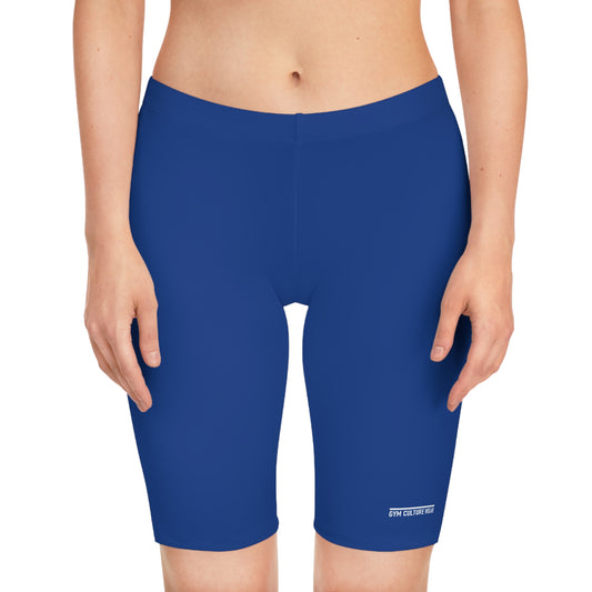 Biker style gym shorts