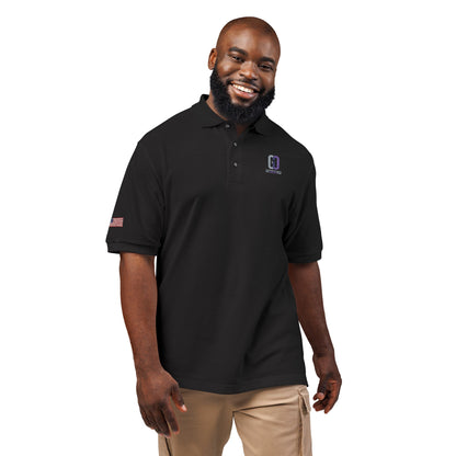 Embroidered 'D' Crest Polo Shirt — Classic Logo Work Polo