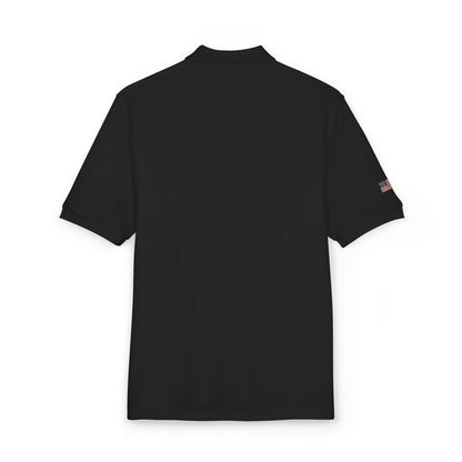 Embroidered 'D' Crest Polo Shirt — Classic Logo Work Polo