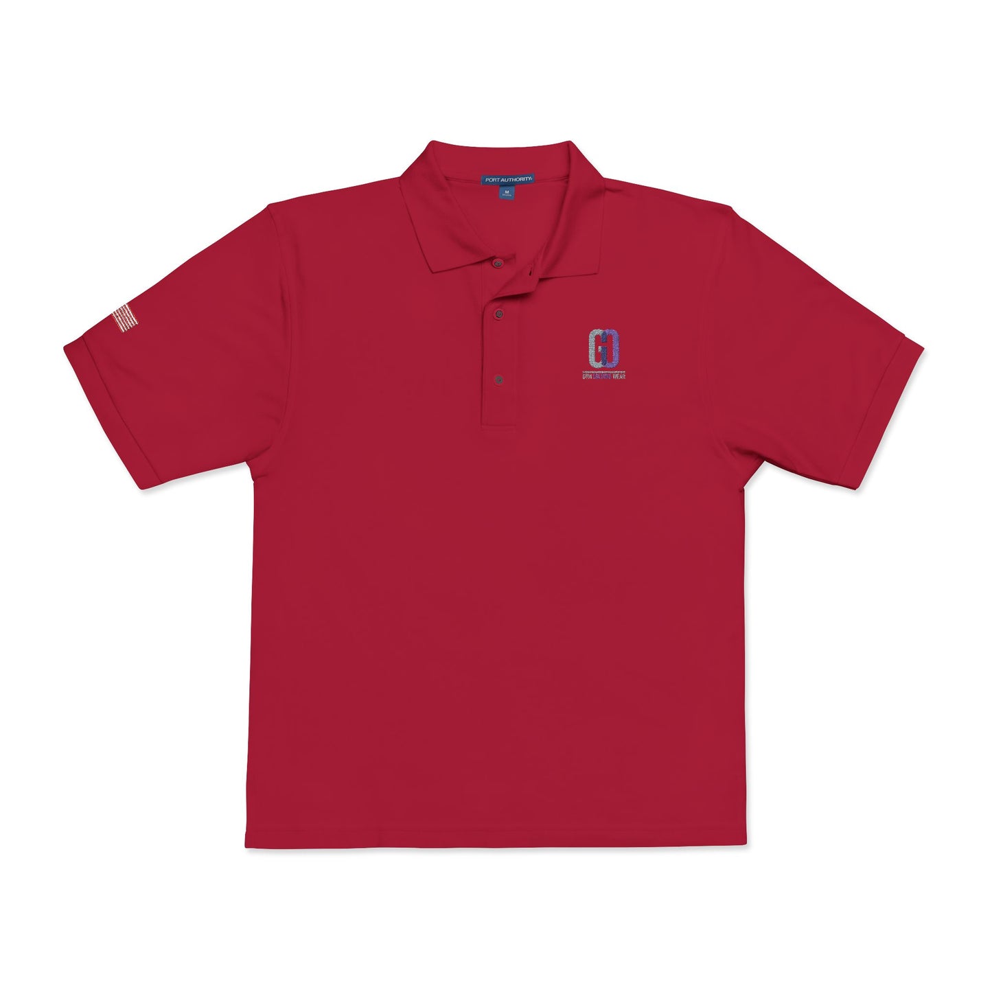 Embroidered 'D' Crest Polo Shirt — Classic Logo Work Polo