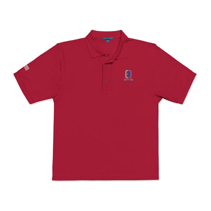 Embroidered 'D' Crest Polo Shirt — Classic Logo Work Polo