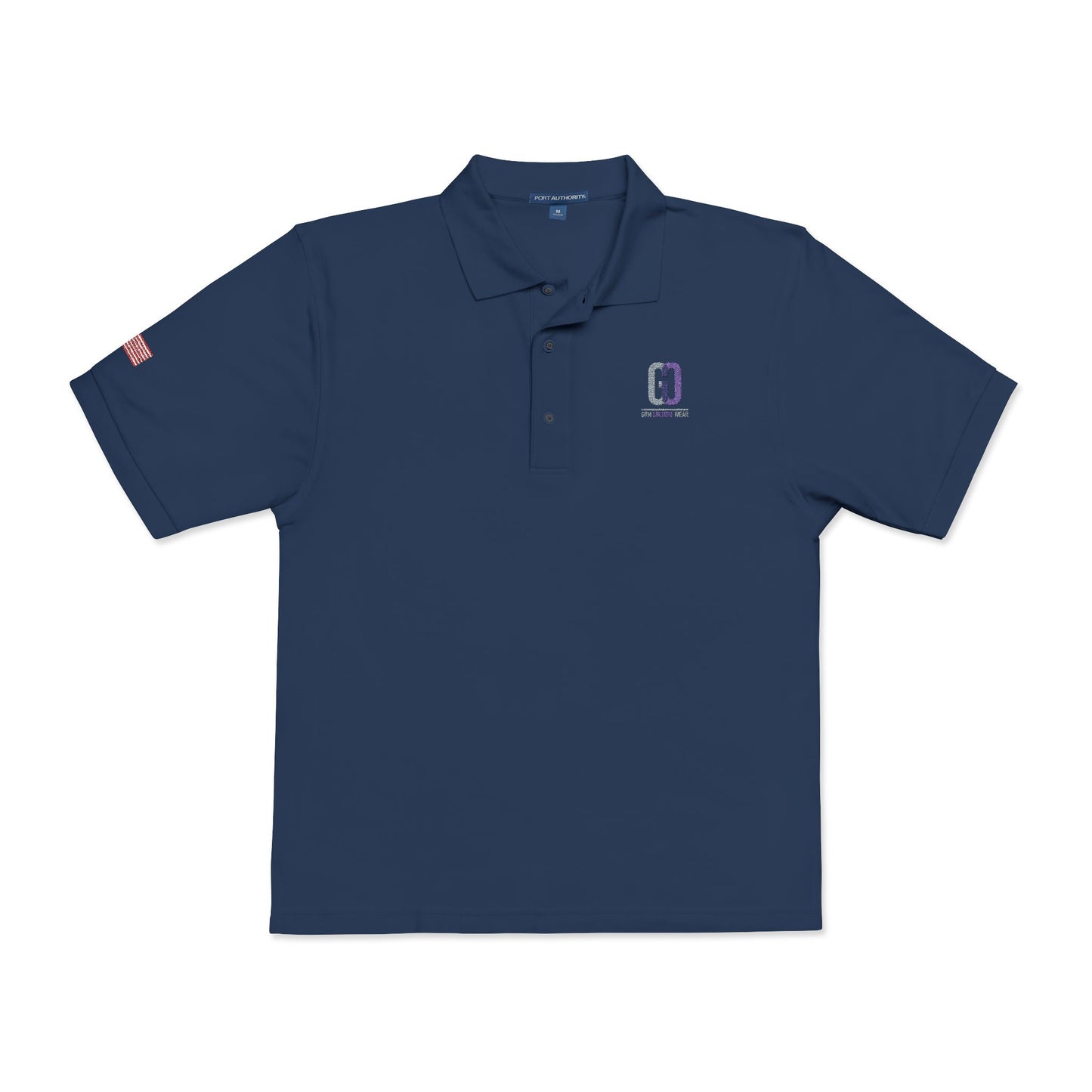 Embroidered 'D' Crest Polo Shirt — Classic Logo Work Polo
