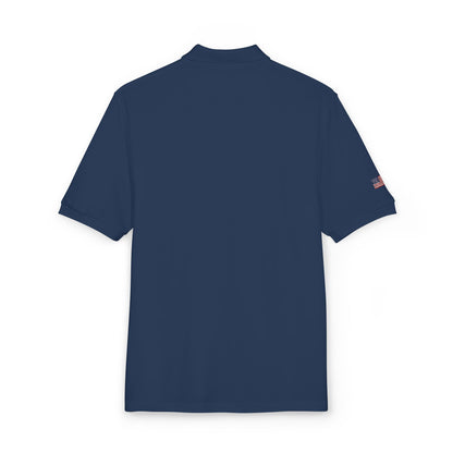 Embroidered 'D' Crest Polo Shirt — Classic Logo Work Polo