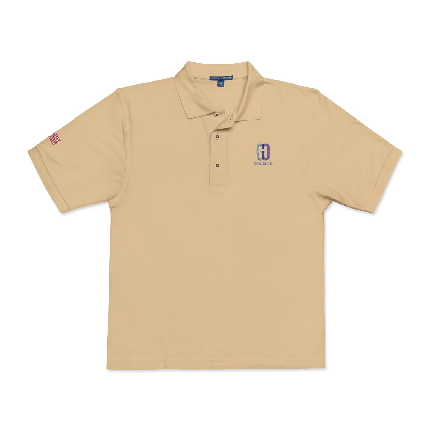 Embroidered 'D' Crest Polo Shirt — Classic Logo Work Polo