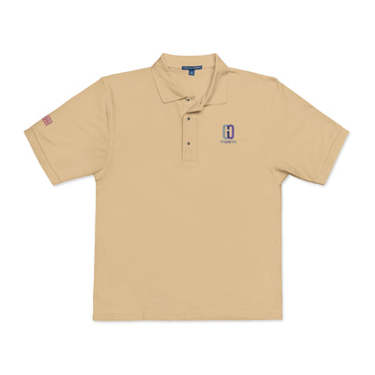Embroidered 'D' Crest Polo Shirt — Classic Logo Work Polo