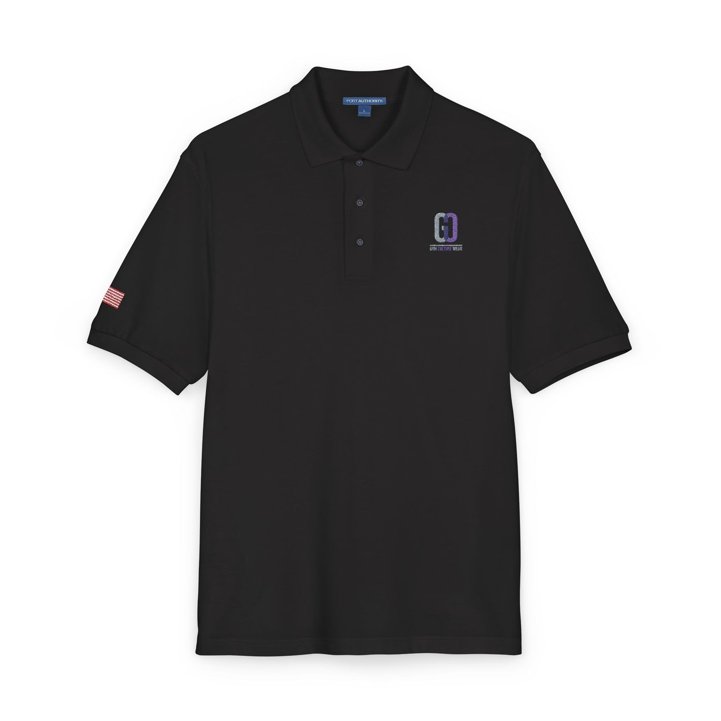 Embroidered 'D' Crest Polo Shirt — Classic Logo Work Polo