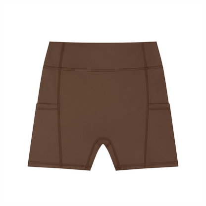 Women's High-Waisted Pocket Biker Shorts