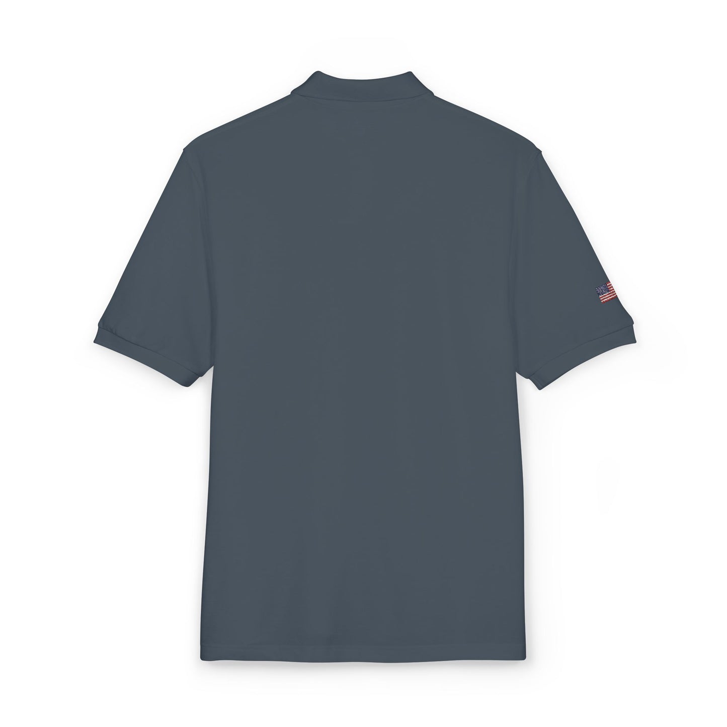 Embroidered 'D' Crest Polo Shirt — Classic Logo Work Polo