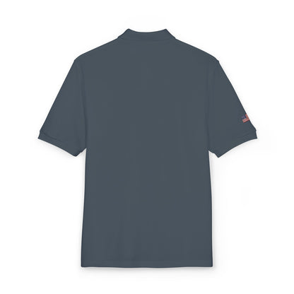 Embroidered 'D' Crest Polo Shirt — Classic Logo Work Polo