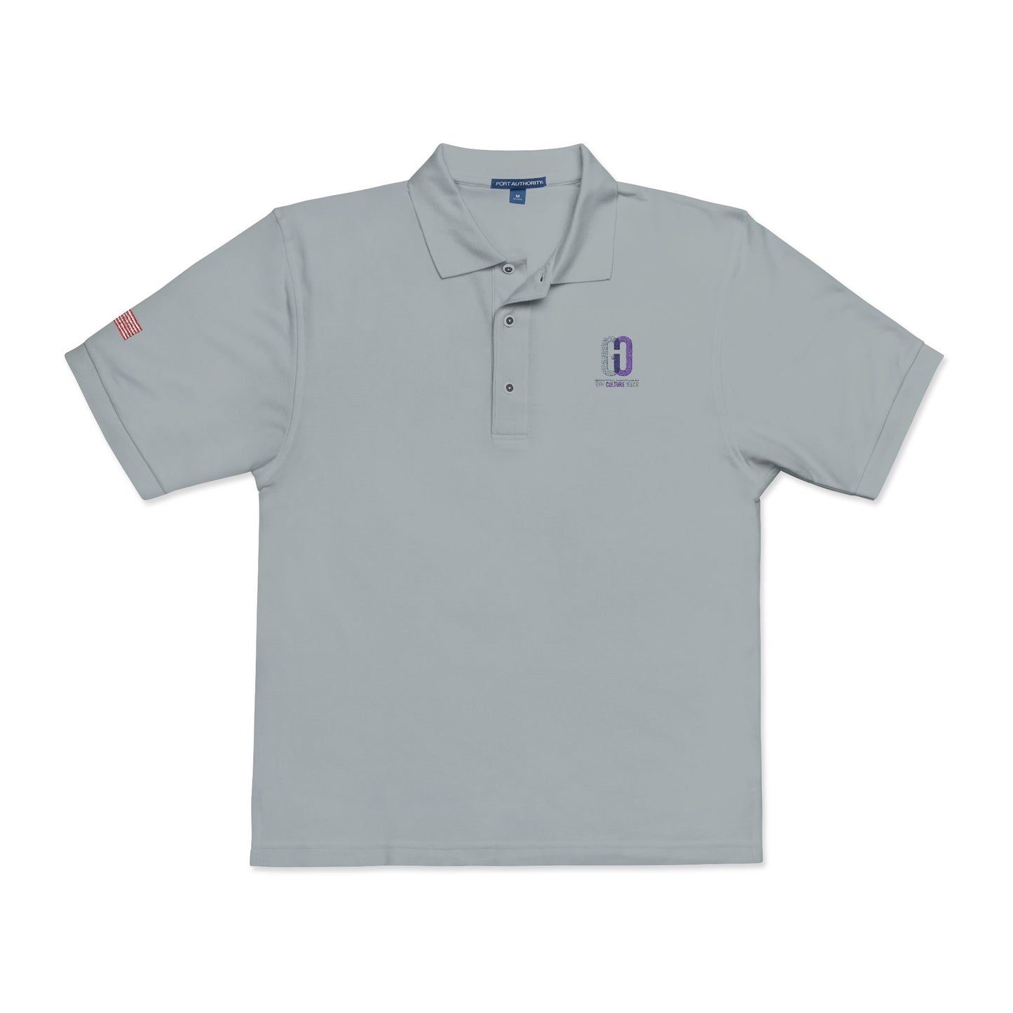 Embroidered 'D' Crest Polo Shirt — Classic Logo Work Polo