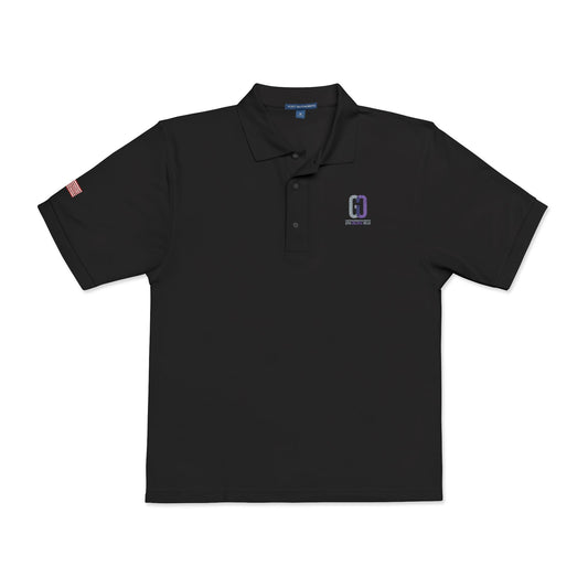 Embroidered 'D' Crest Polo Shirt — Classic Logo Work Polo