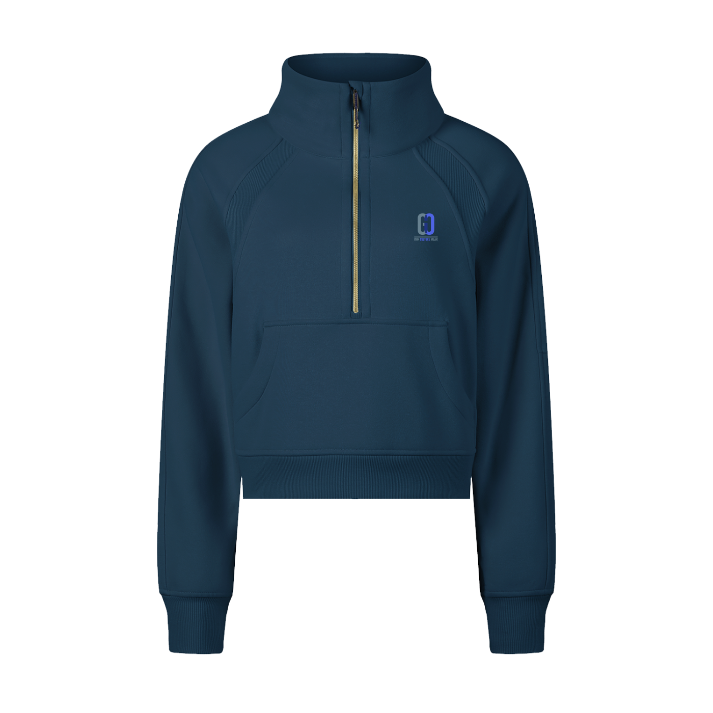 *p(R)ojectR® Logo Half Zip Sweat Cropped half-zip pullover – Gym Culture Wear