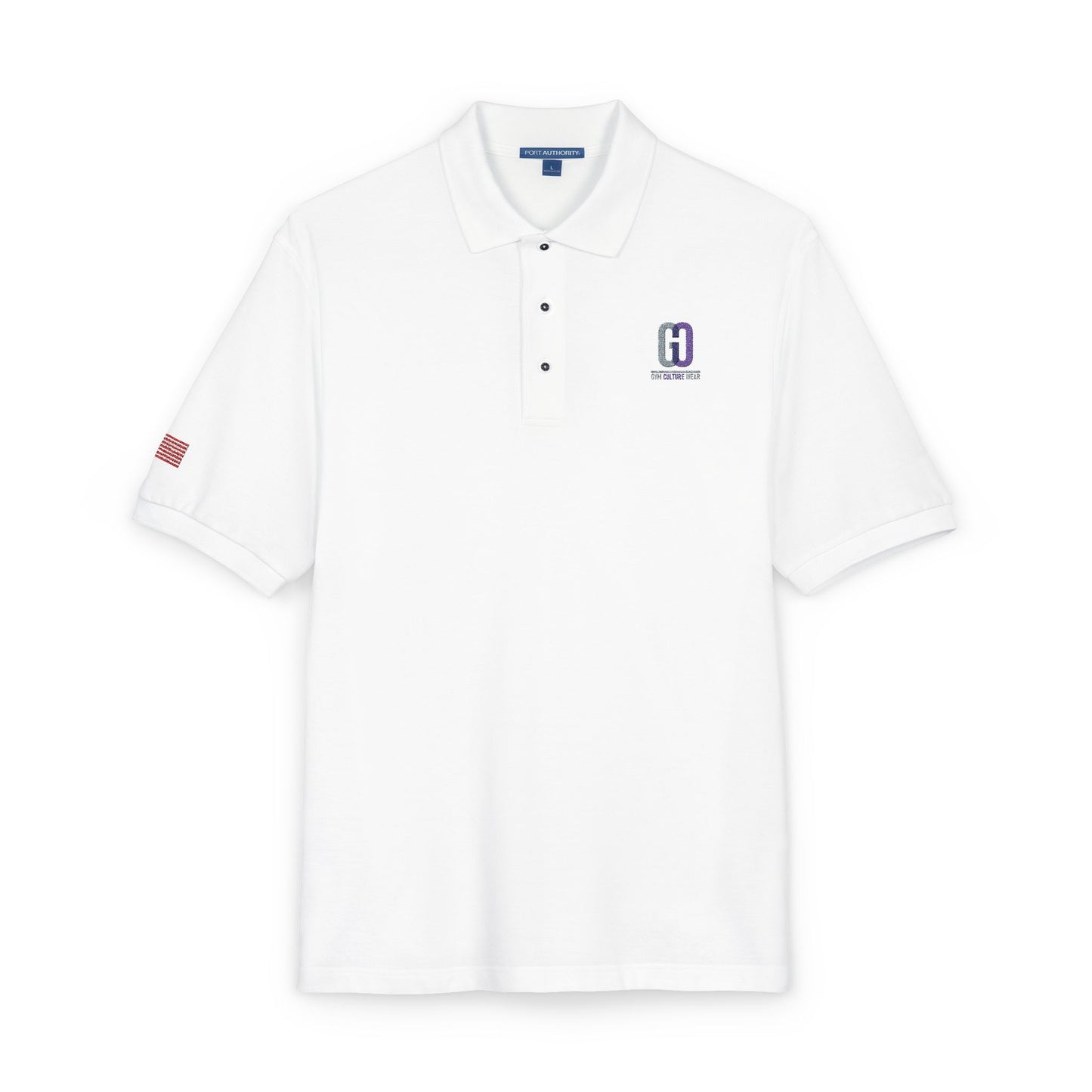 Embroidered 'D' Crest Polo Shirt — Classic Logo Work Polo
