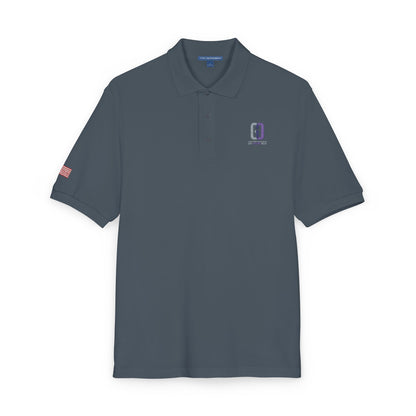 Embroidered 'D' Crest Polo Shirt — Classic Logo Work Polo