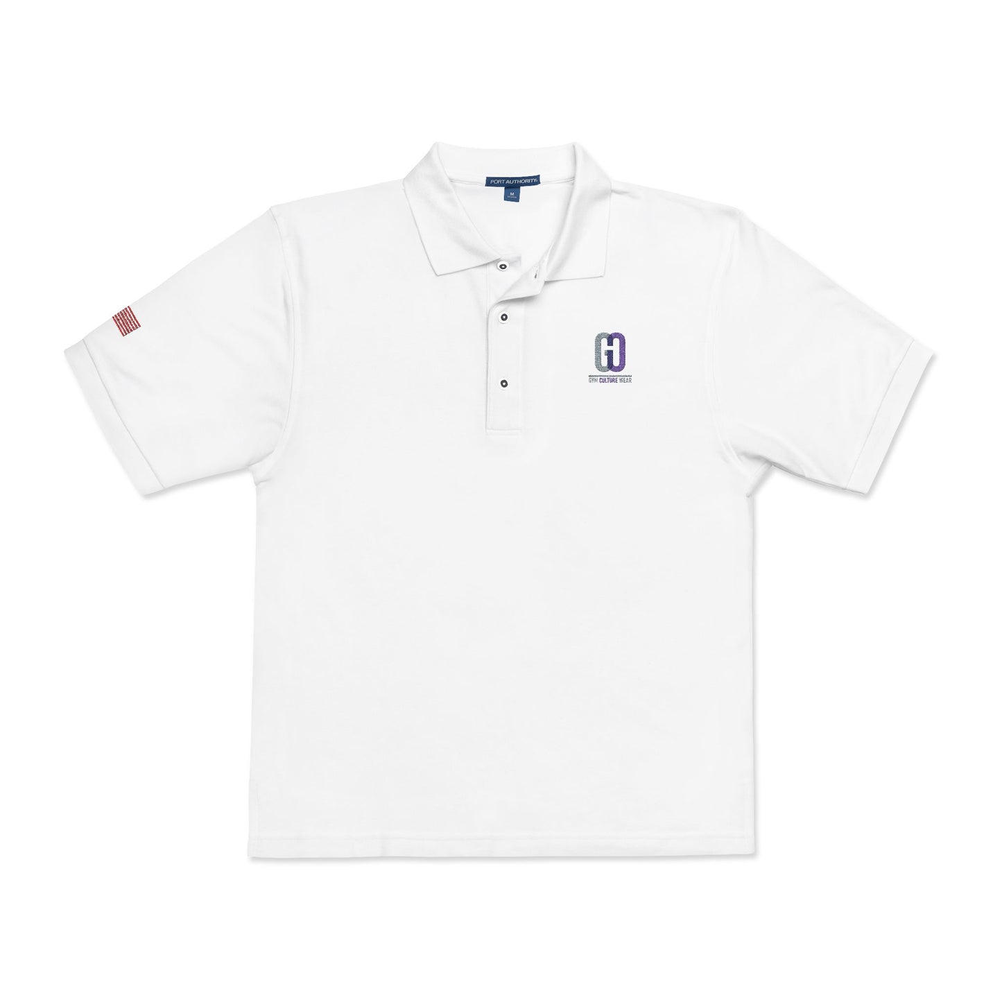 Embroidered 'D' Crest Polo Shirt — Classic Logo Work Polo