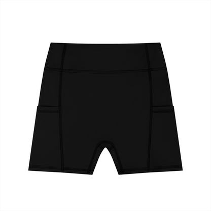 Women's High-Waisted Pocket Biker Shorts