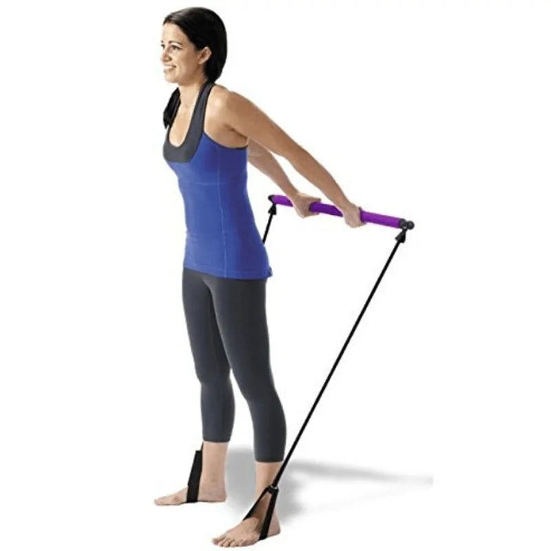 Elastic gym stick