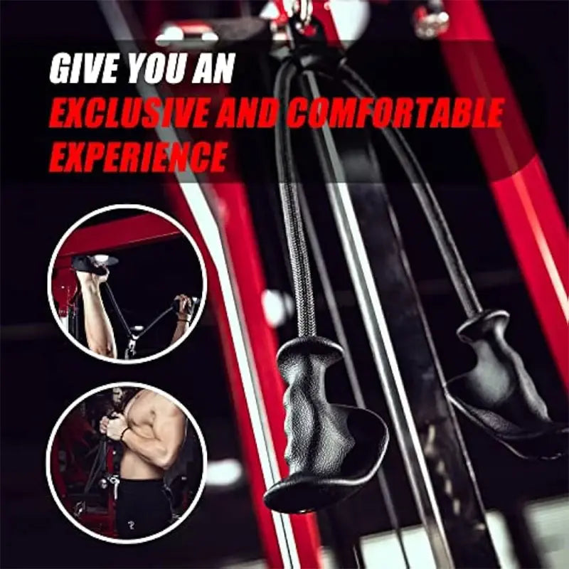 Ergonomic triceps rope