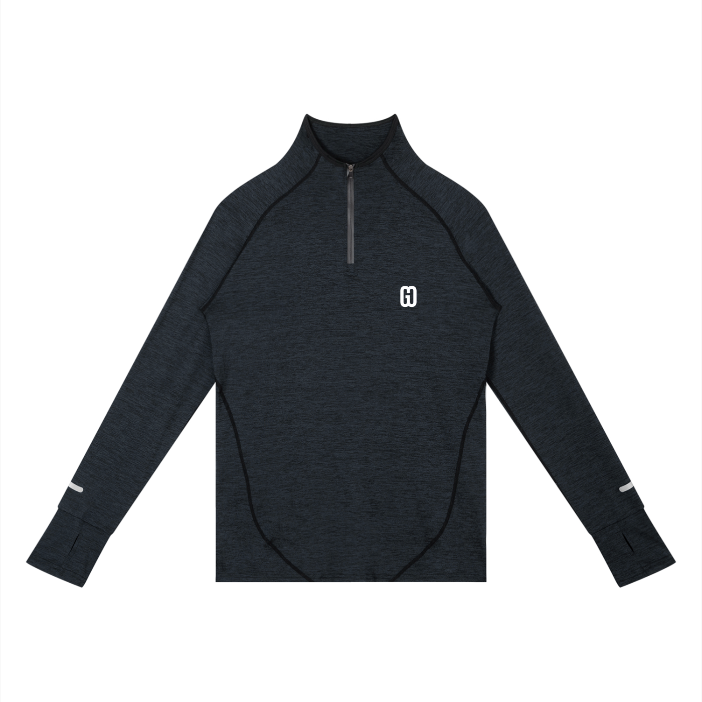 Men's Quarter-Zip Raglan Training T-Shirt - not named yetooo